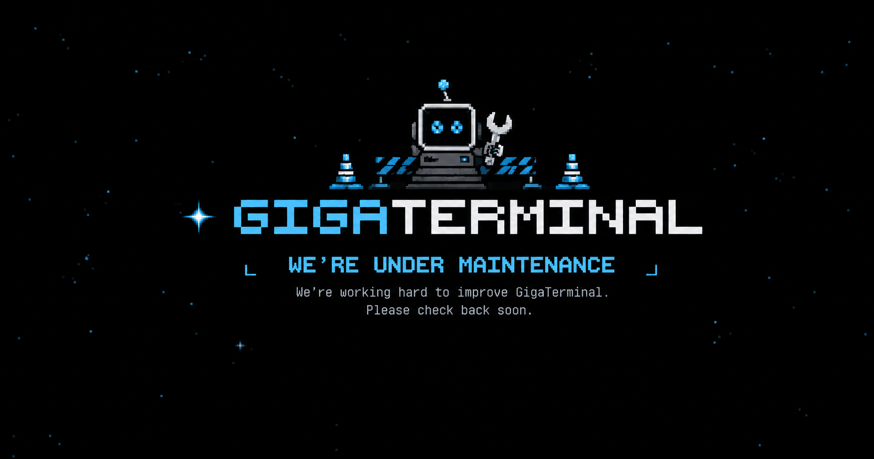 GigaTerminal is under maintenance
